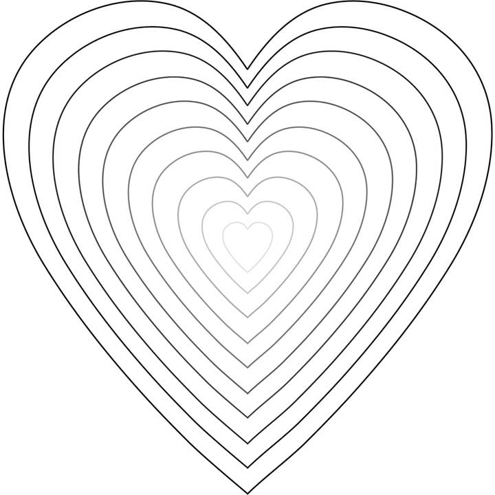 Staplande Hjärtan - Honey Cuts - 10 Fristående Dies - Utgår för wholesale av Honey Bee Stamps