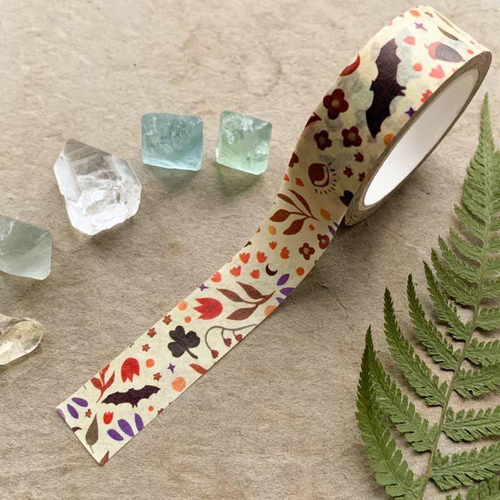 Bat Washi Tape for wholesale by Polanshek of the Hills