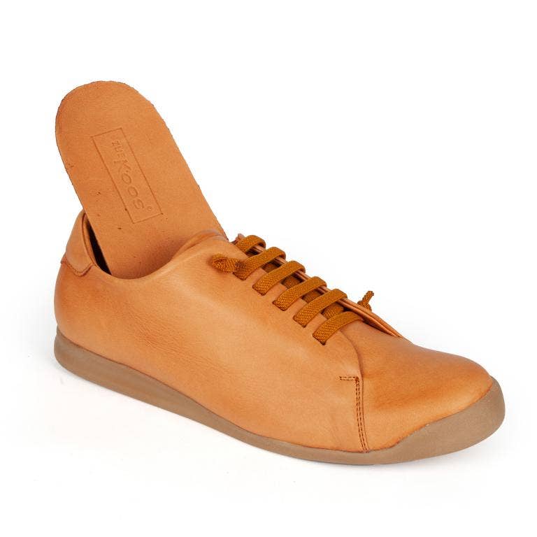 Chenson & Gorett - Wholesale Low Heels - Women's - Brown Leather Shoes with Laces, Padded Insole3