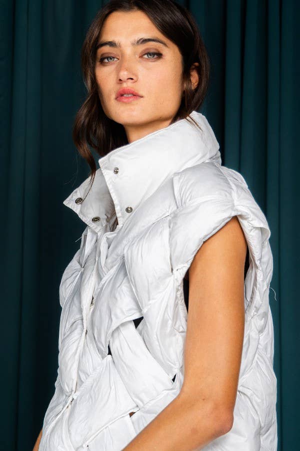 BUCKETLIST INC - Vente Veste sans manches – femme - Veste doudoune boutonnée IT204017