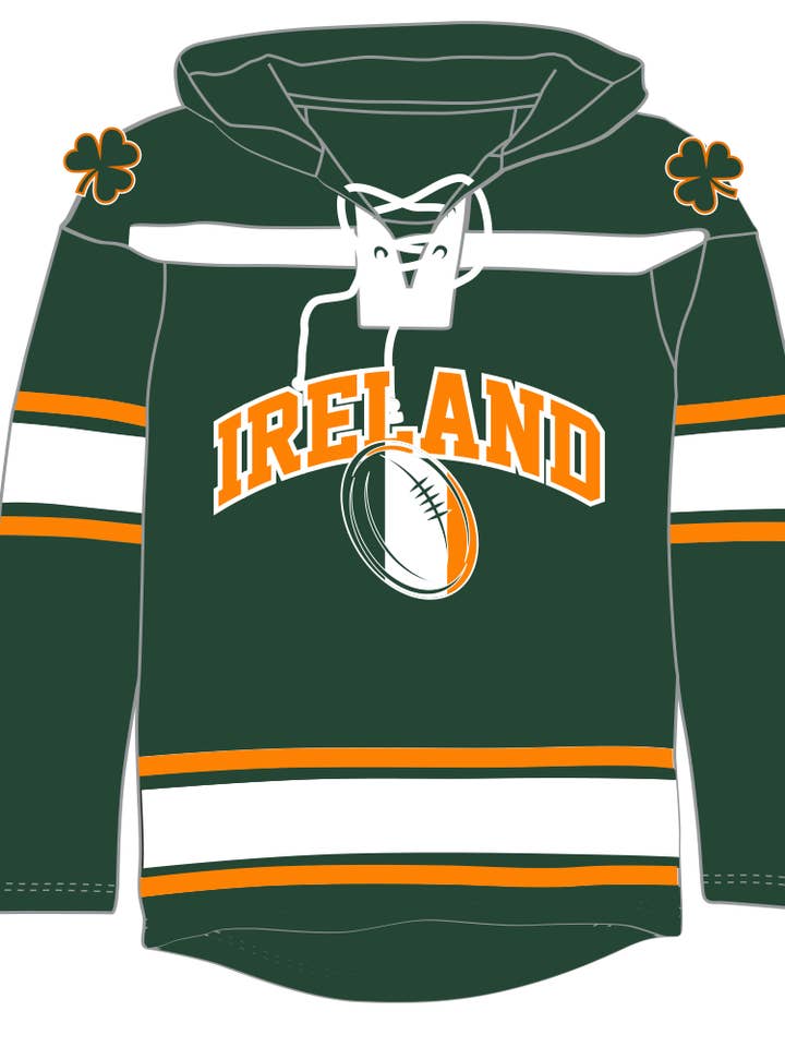 Hoodie de Râguebi com Cordões da Irlanda por atacado de Lowsportgeaar