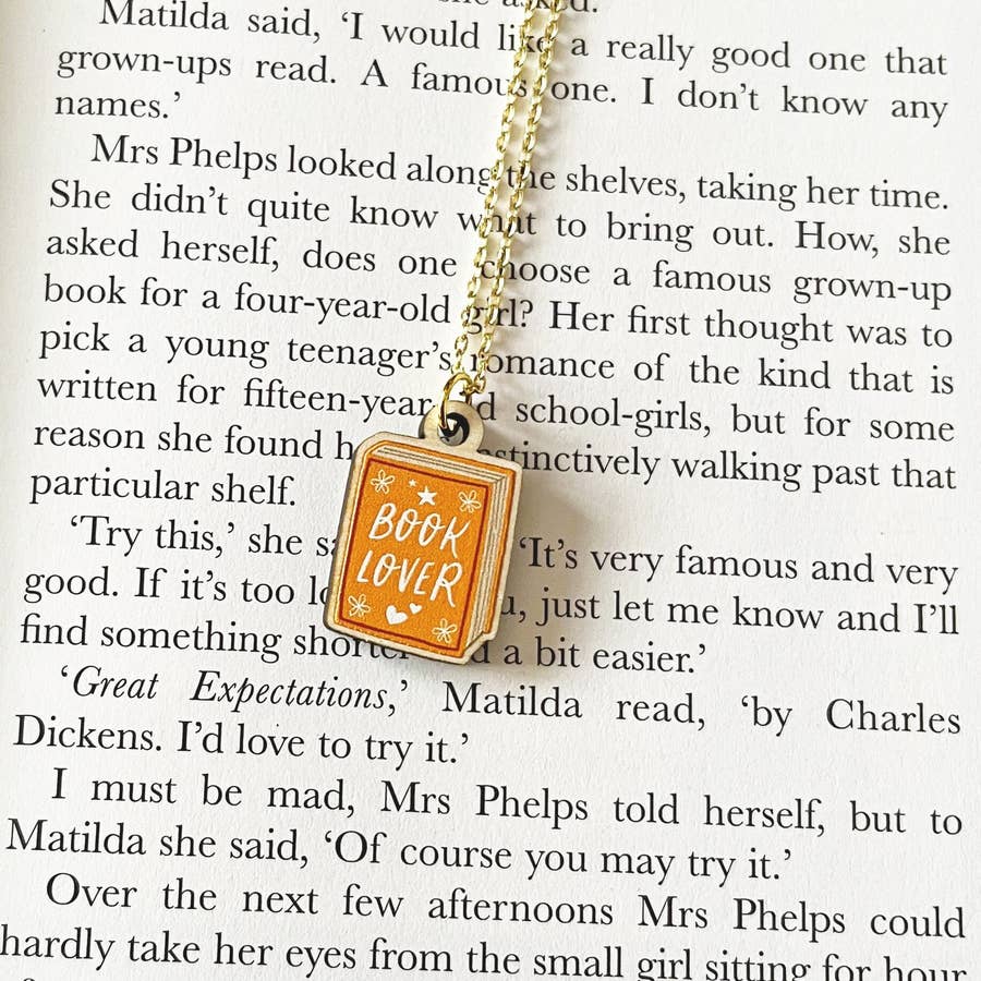 8 Book Charm Silver by TIJC SP1294