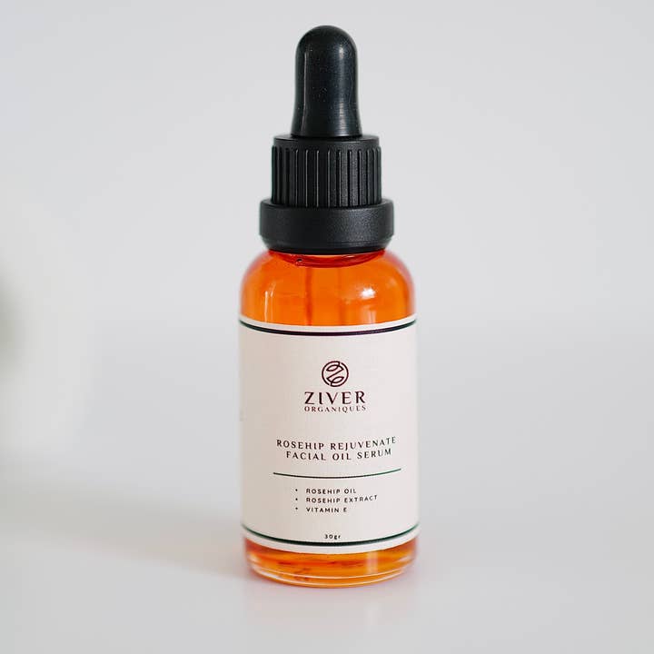 Ziver Organiques - Wholesale Facial Serum/Concentrate - Rosehip Rejuvenating Facial Oil Serum with Vitamin E 30ml