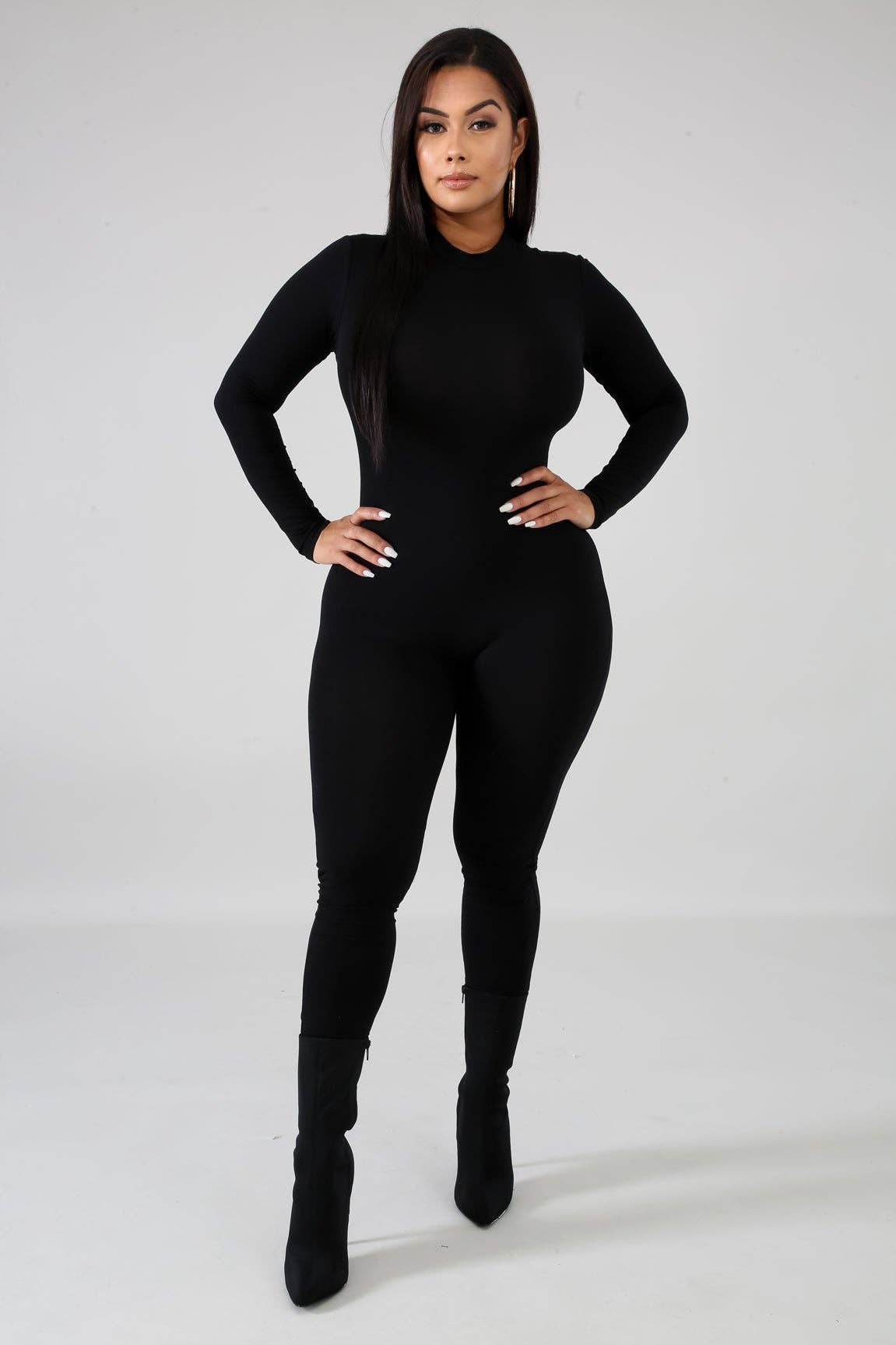 5besties inc - Wholesale Jumpsuit - Women's - MOCK NECK CATSUITS