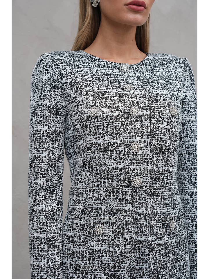 MARBLE Dressy Span Jacquard Romper - RD1009 for wholesale on Faire8