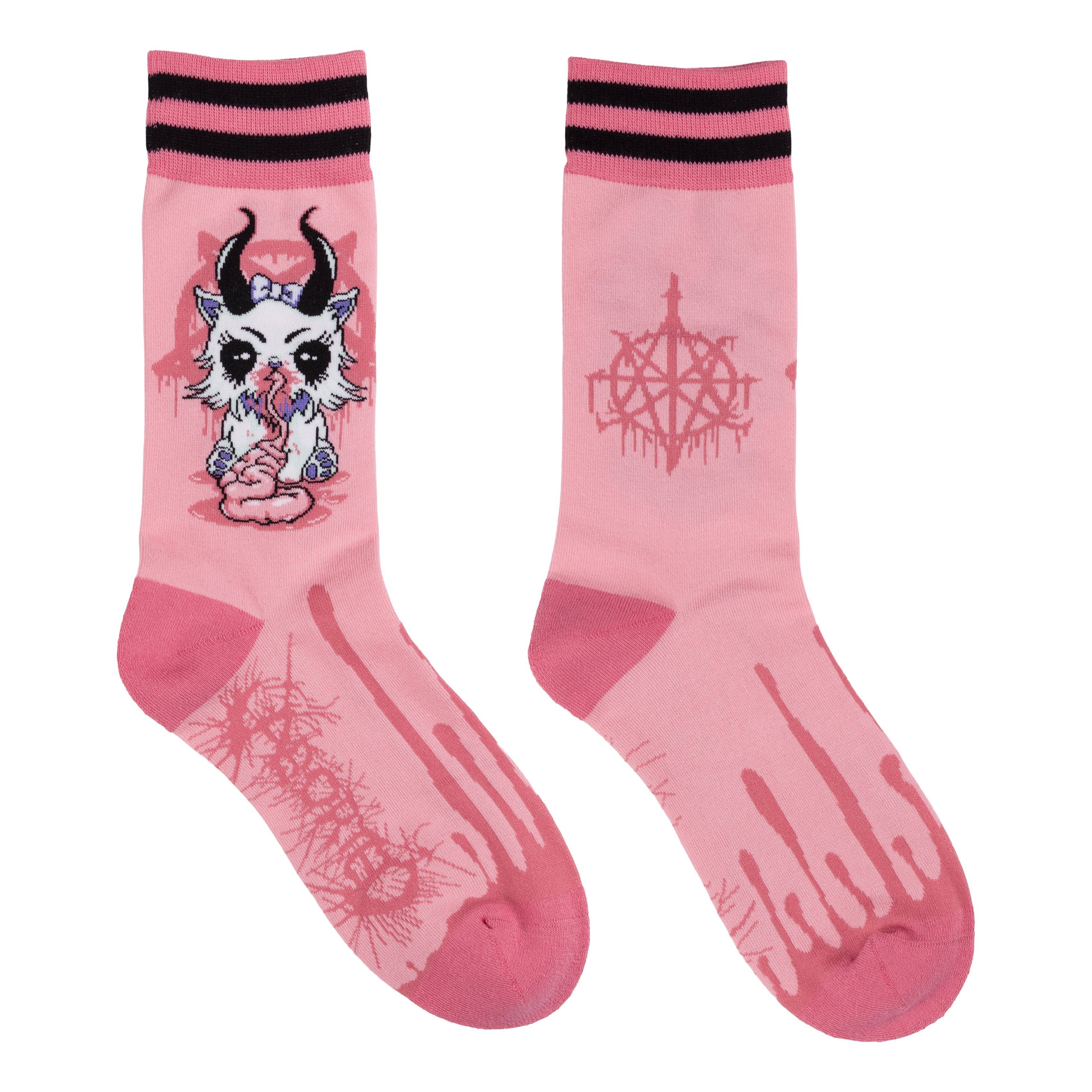 FootClothes LLC – wholesale Socks – Unisex – FootClothes x Aborted Bubblegum Death Kitty2