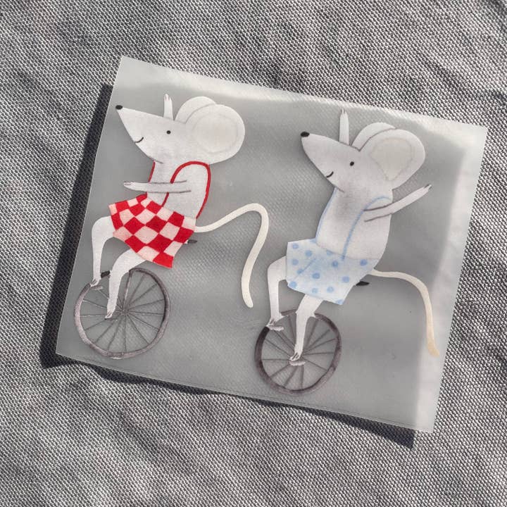 Imagen para planchar de ratones en monociclo para venta al por mayor de Hannahs Firlefanz