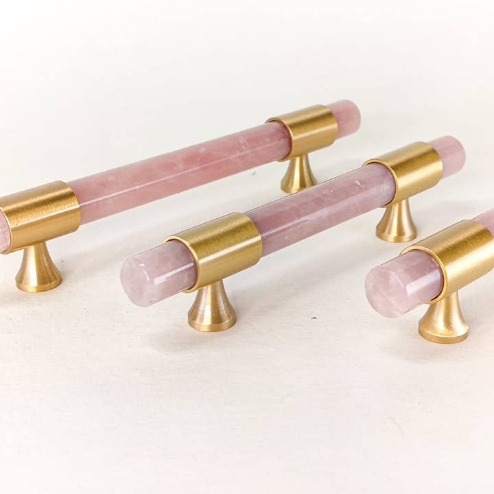 PIETRA DI CASA - Wholesale Knob/Pull - Pink Onyx Bar Knob/Pull Handle S/M/L Natural Luxury Stone2