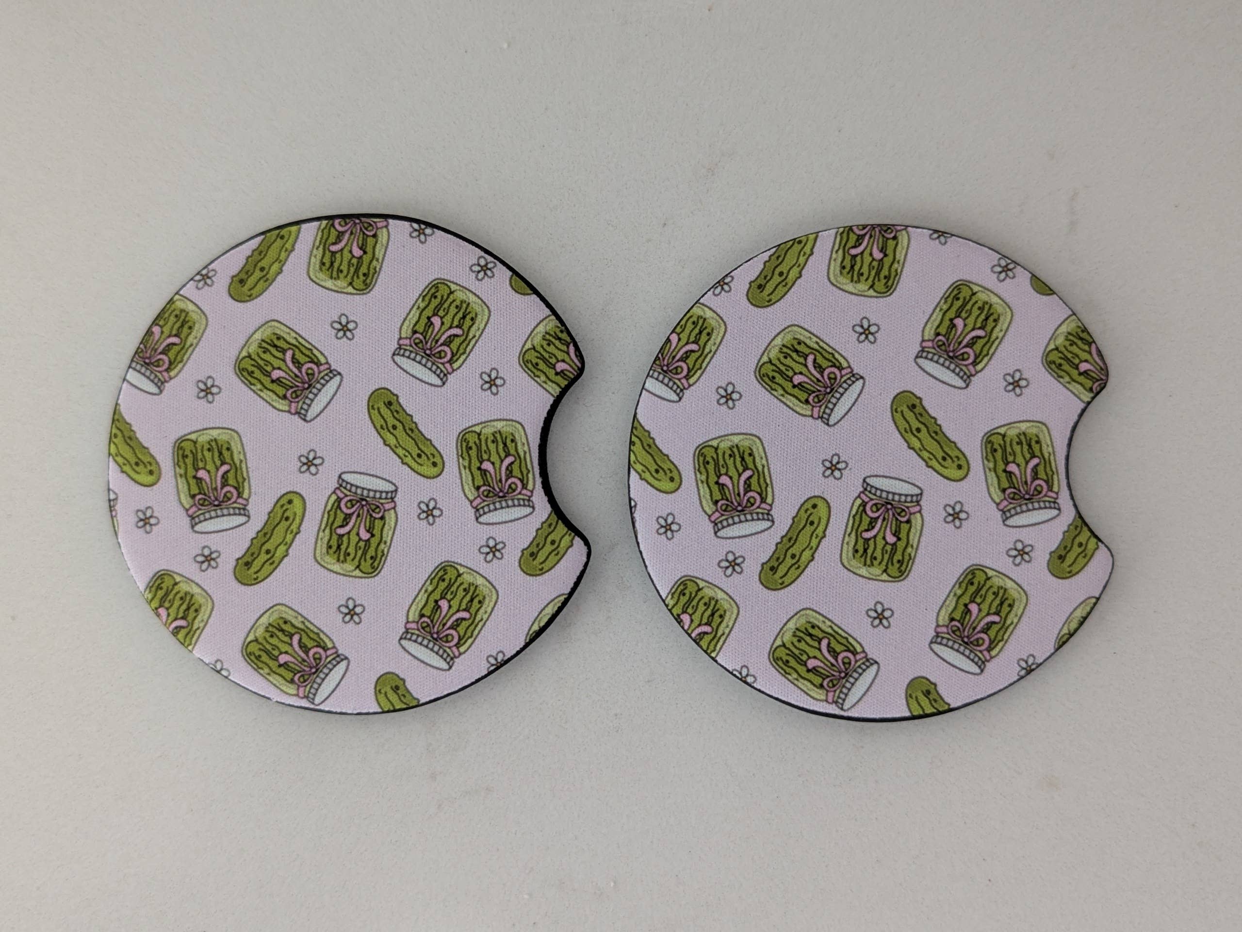 Sweet Bean Candle Collective - Wholesale Car Coaster - Women's - Pickle Lover Girls Coquette Car Coasters2