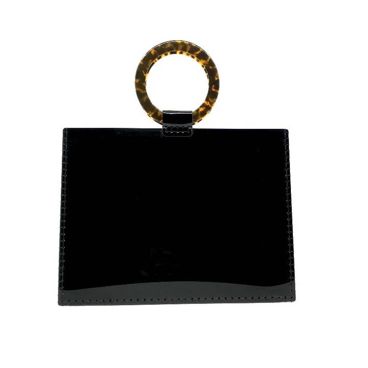 Sea Lily - Wholesale Clutch Bag - Women's - 7036 - Black Valise Bag