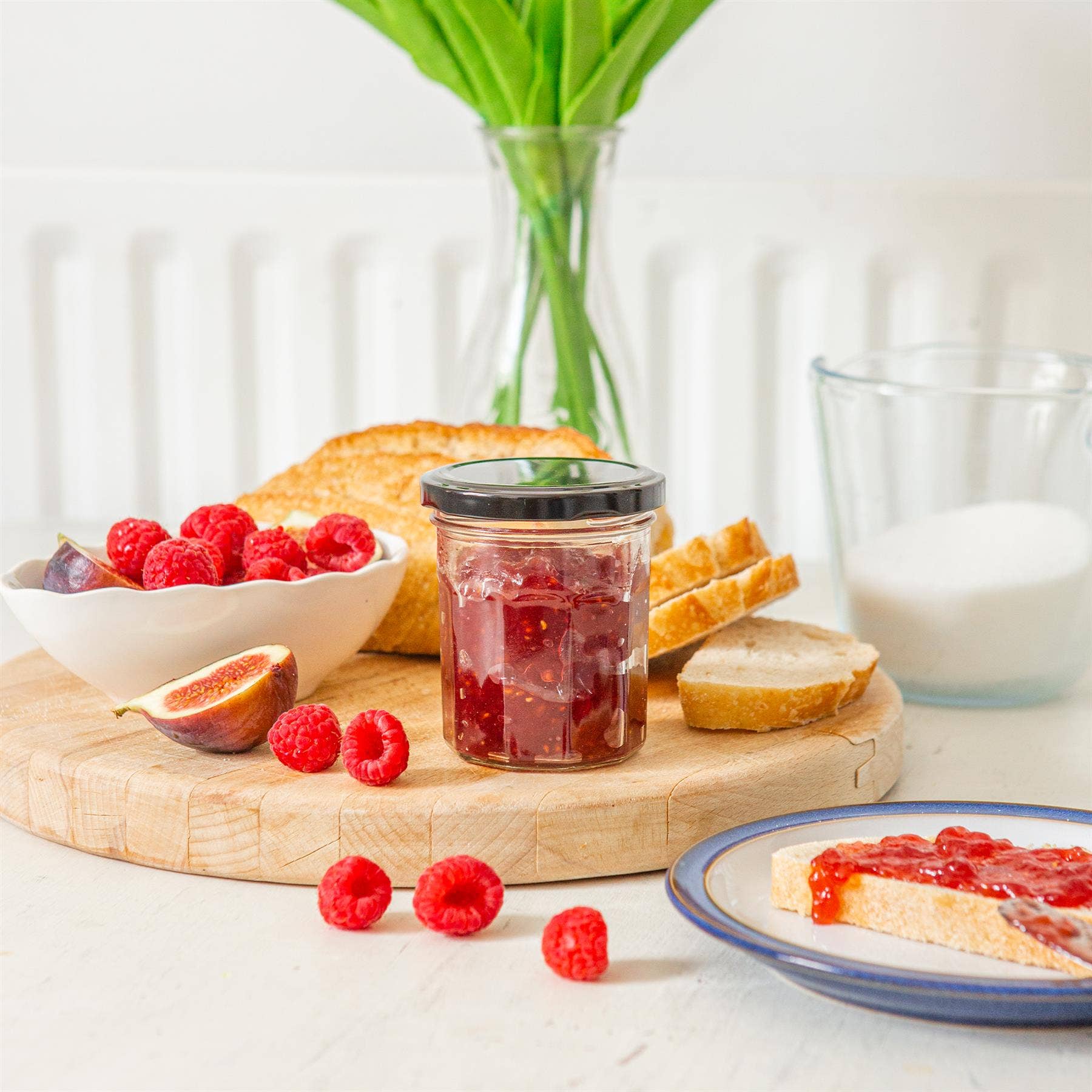 Rinkit Ltd - Venta al por mayor Tarros - Tarro de vidrio para mermelada de 185 ml con tapa - Argon Tableware13