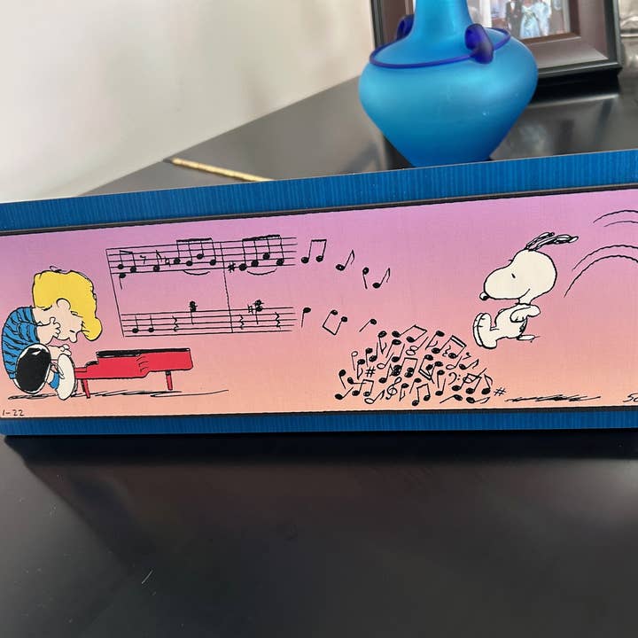 Salta para a Música – Quadro de Arte Peanuts™ (15" x 5") por atacado de LaserMach