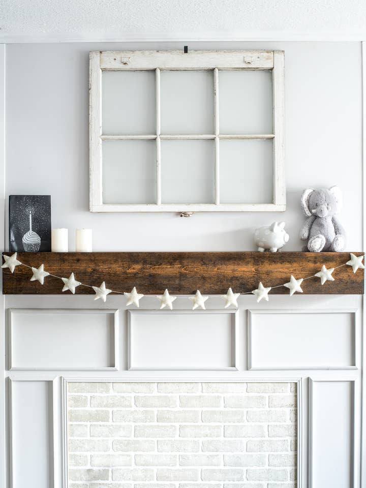 Vit Stjärngirlang - Bröllopsdekoration - Babyshower - Födelsedag för wholesale av Nivas