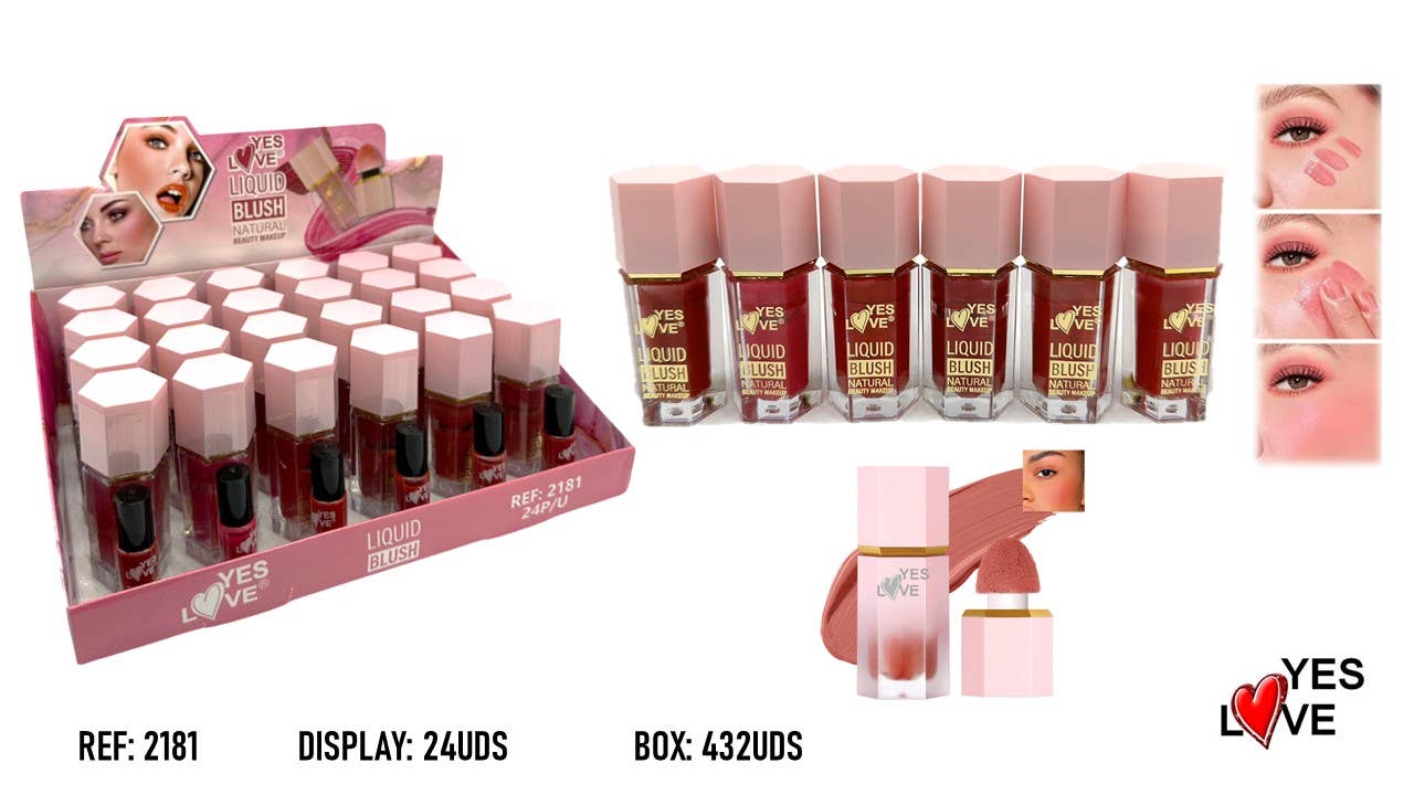 Blush com aplicador em esponja por atacado de Yes Love Cosmetics