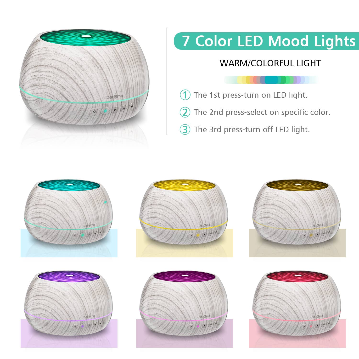 DAROMA - Wholesale Electronic Diffuser - 1000ML Essential Oil Diffuser with Bluetooth Speaker &Remote2