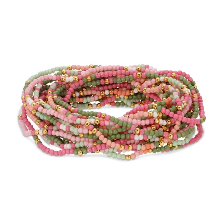 Splendid Iris - Wholesale Beaded Bracelet - Assorted 2mm Stretch Seed Bead Bracelets7