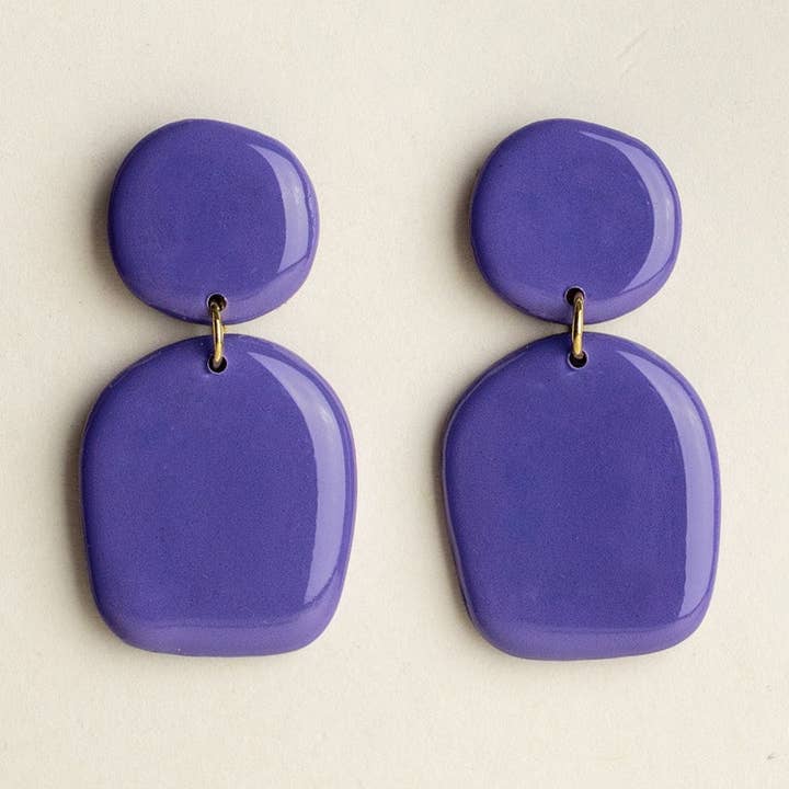 Van Schaaijk Studio - Wholesale Dangle Earrings - Earrings Nina - Blueberry0