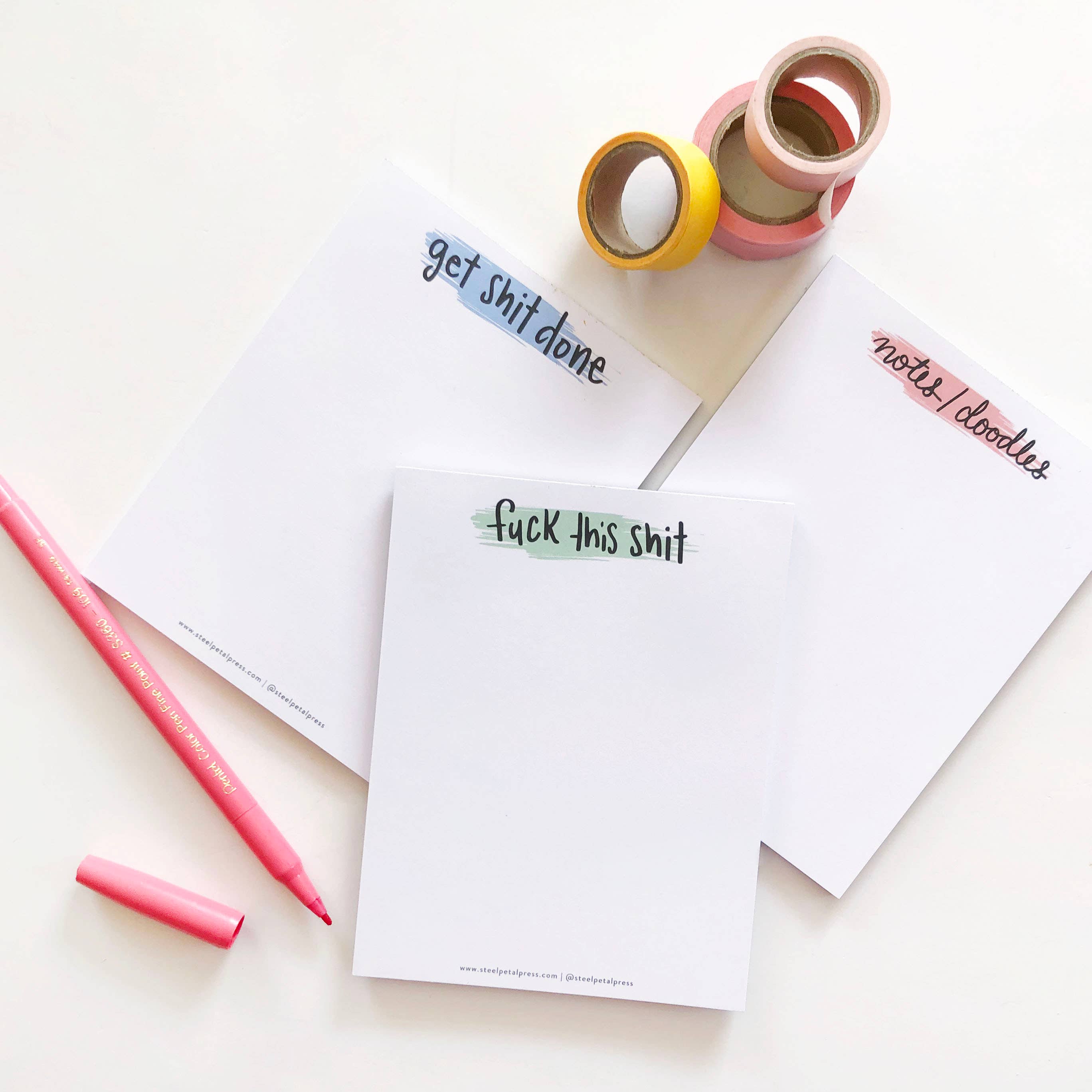Steel Petal Press - Wholesale Notepad - Get Shit Done Pocket Notepad1