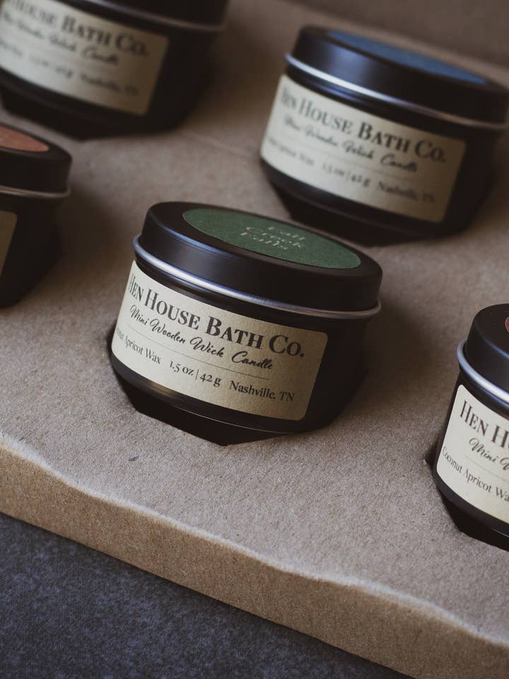 Mini Candle Discovery Box | Winter Classics Collection for wholesale by Hen House Bath Co., LLC