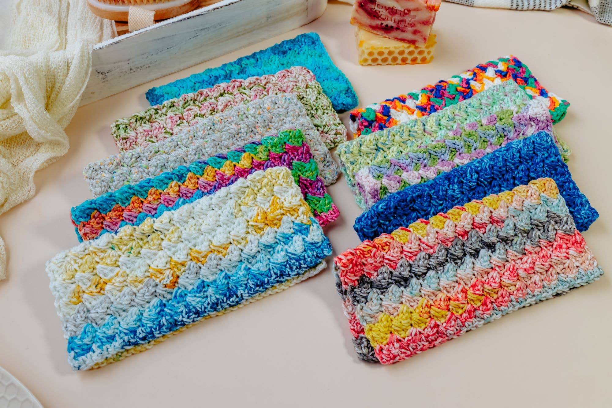 Joyful Sounds Farm - Wholesale Wash Cloth - Hand Crocheted Wash Cloth or Dish Cloth3