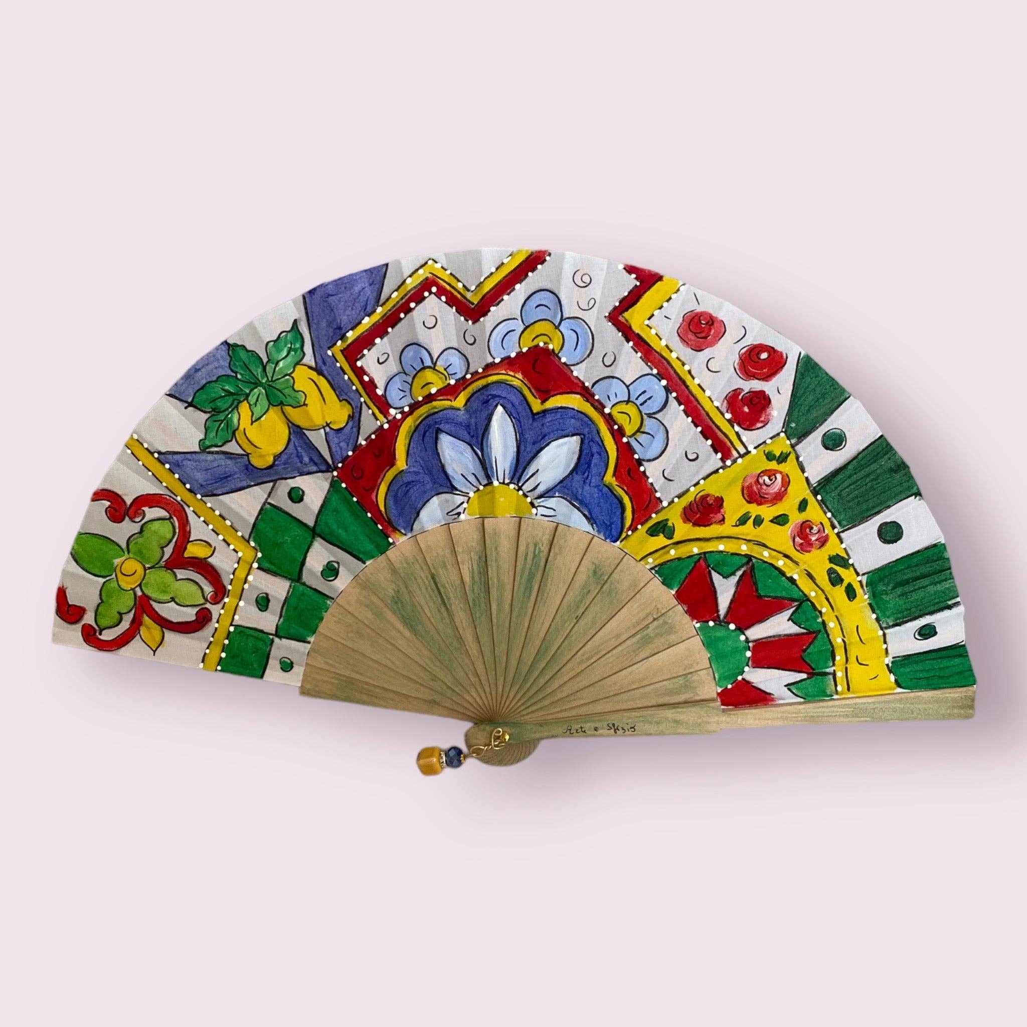 Arte e sfizio - Wholesale Handheld Folding Fan - Sicilian fans19