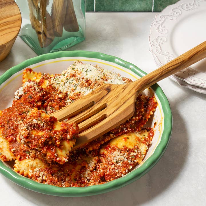 Totally Bamboo - Wholesale Spatula/Turner - Rock & Branch® Olive Wood Slotted Spurtle, Safe for Nonstick2