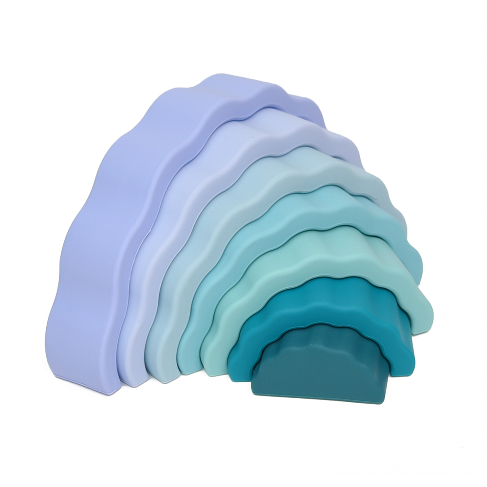 PETIKIDS - Wholesale Stacking Rings Game - Baby - Montessori educational toy - Stackable rainbow9