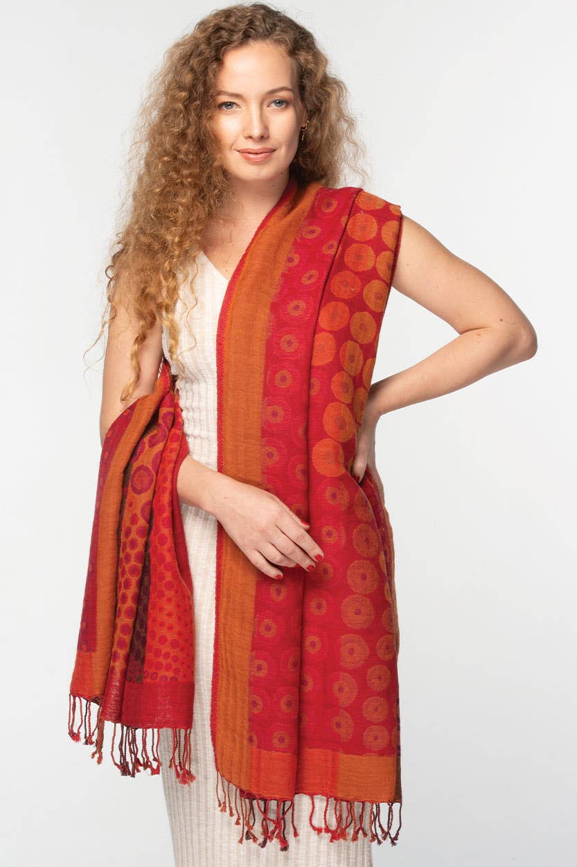 Sevya Handmade - Wholesale Wrap - Women's - Kalya Wool & Cotton Shawl3