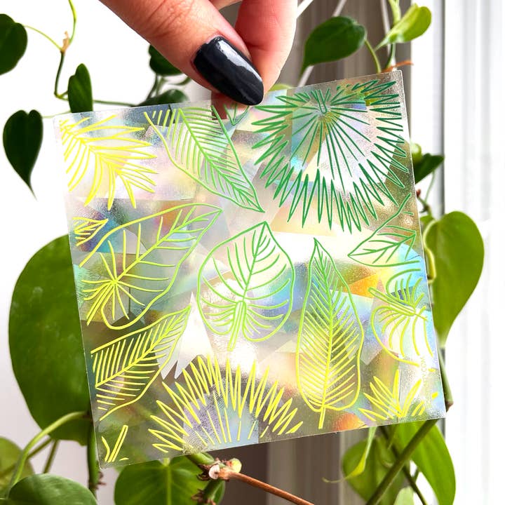 Boss Dotty Paper Co. - Wholesale Suncatcher - Botanicals Rainbow Suncatcher Sticker6