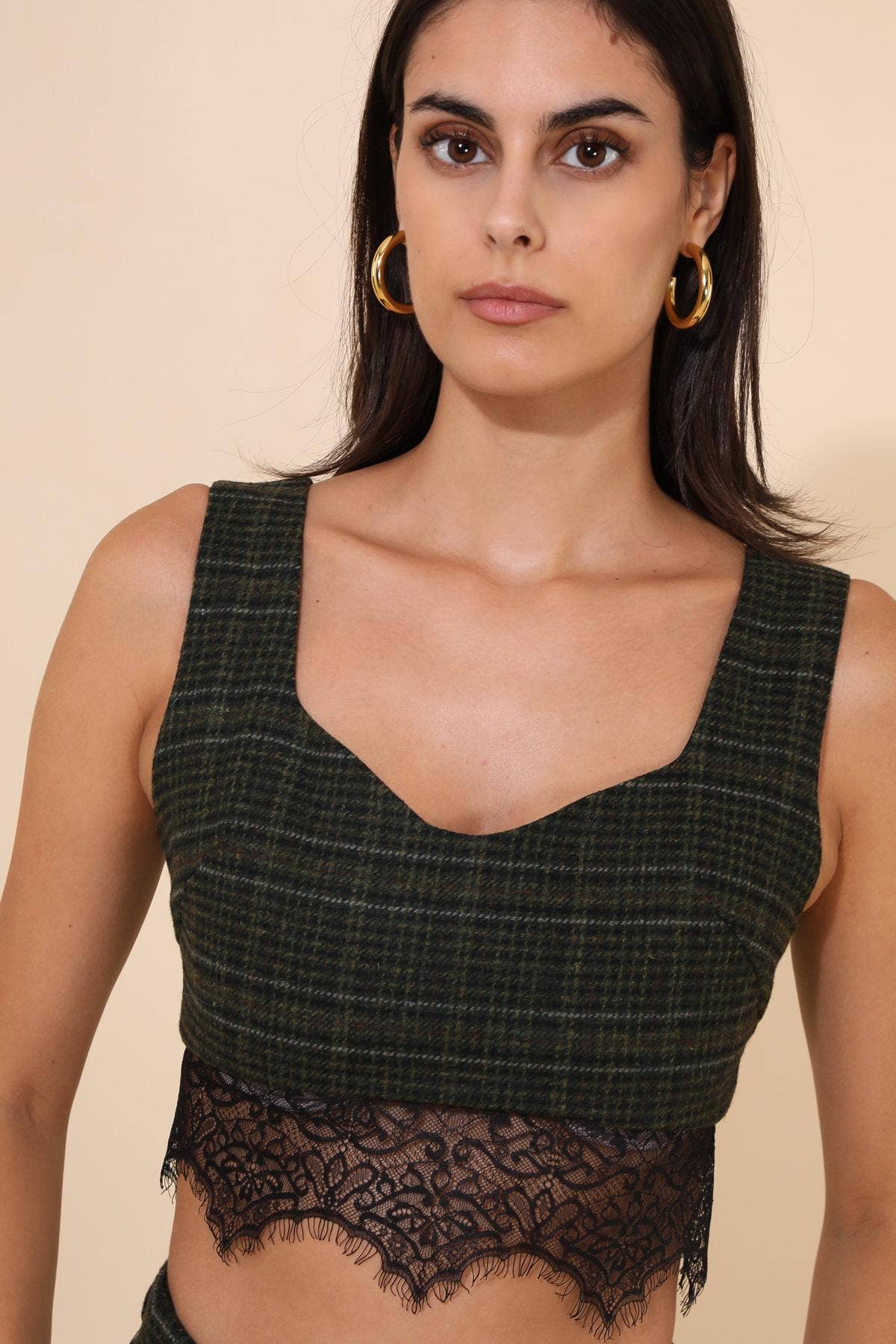 Daphnea - Wholesale Bralette - Women's - 31588 PLAID BRA5