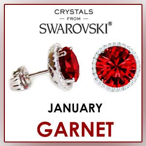 Glimmering Handmade - Wholesale Stud/Post Earrings - Birthstone Swarovski Crystal Handmade Silver Solitaire Studs