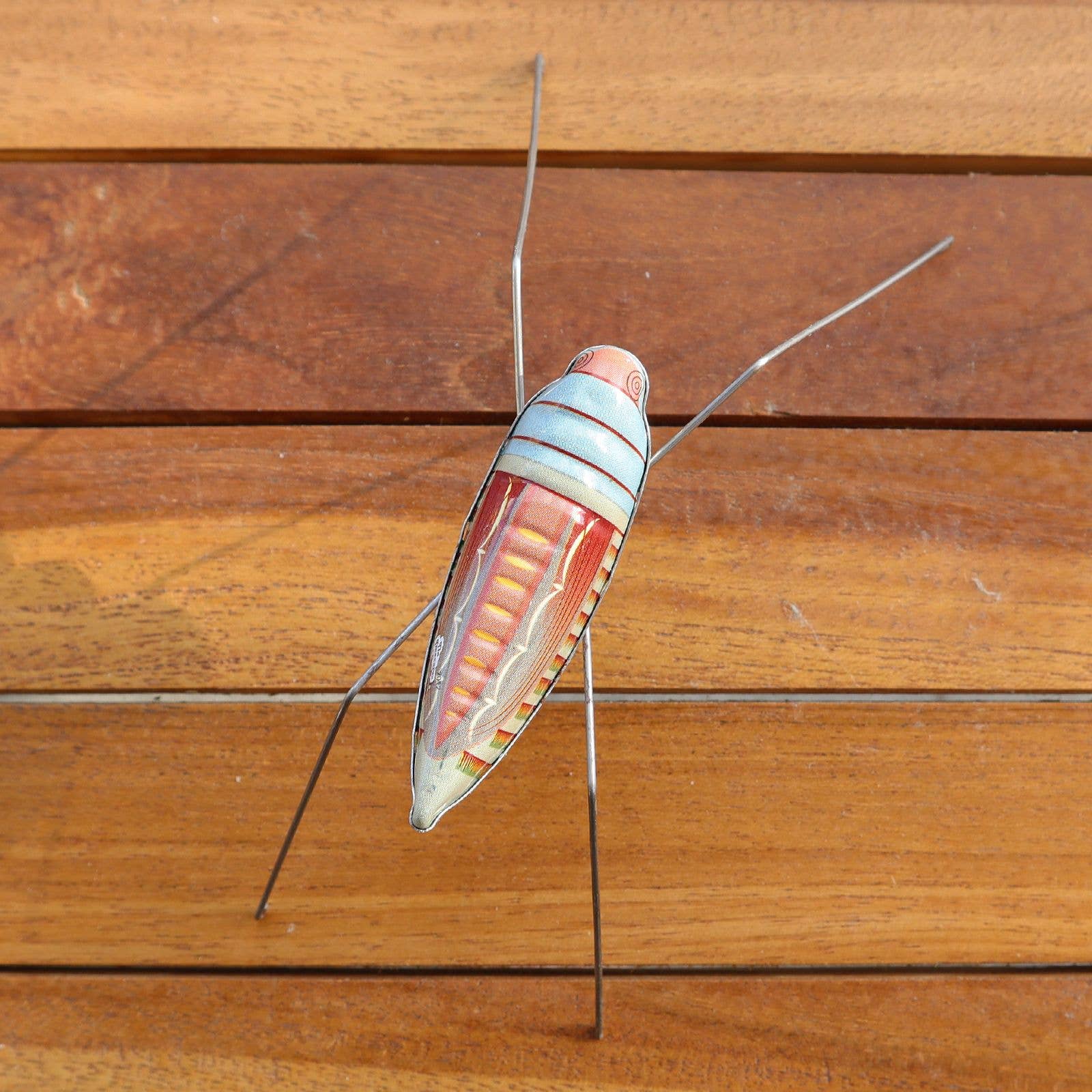 Tribal Trade GmbH - Wholesale Decorative Figurine - Tin toy grasshopper tin to press6