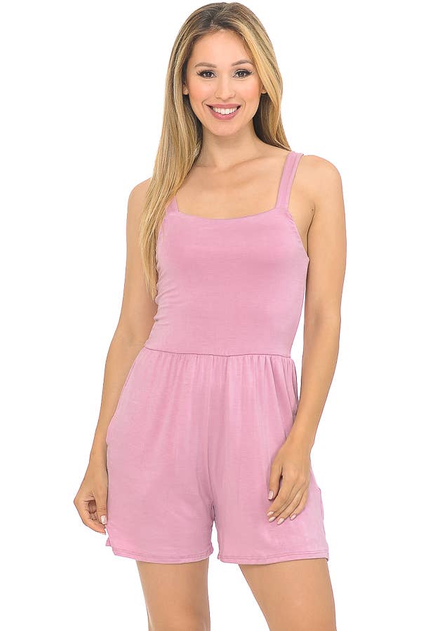 Burgundy Apparel - Wholesale Romper - Women's - SOLID ROMPER WITH POCKETS8