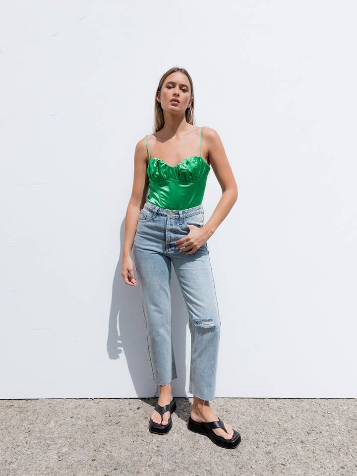 Satin Corset Top for wholesale by Dioxide