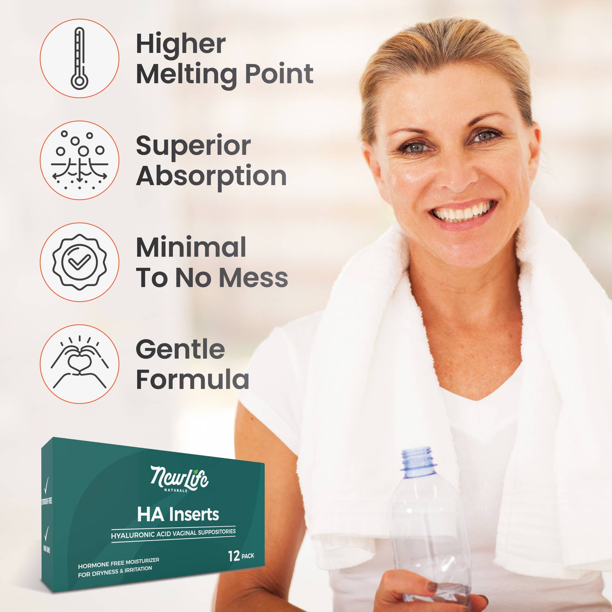 NewLife Naturals - Wholesale Personal Lubricant - HA Inserts Hyaluronic Acid Vaginal Suppositories Moisturizer3