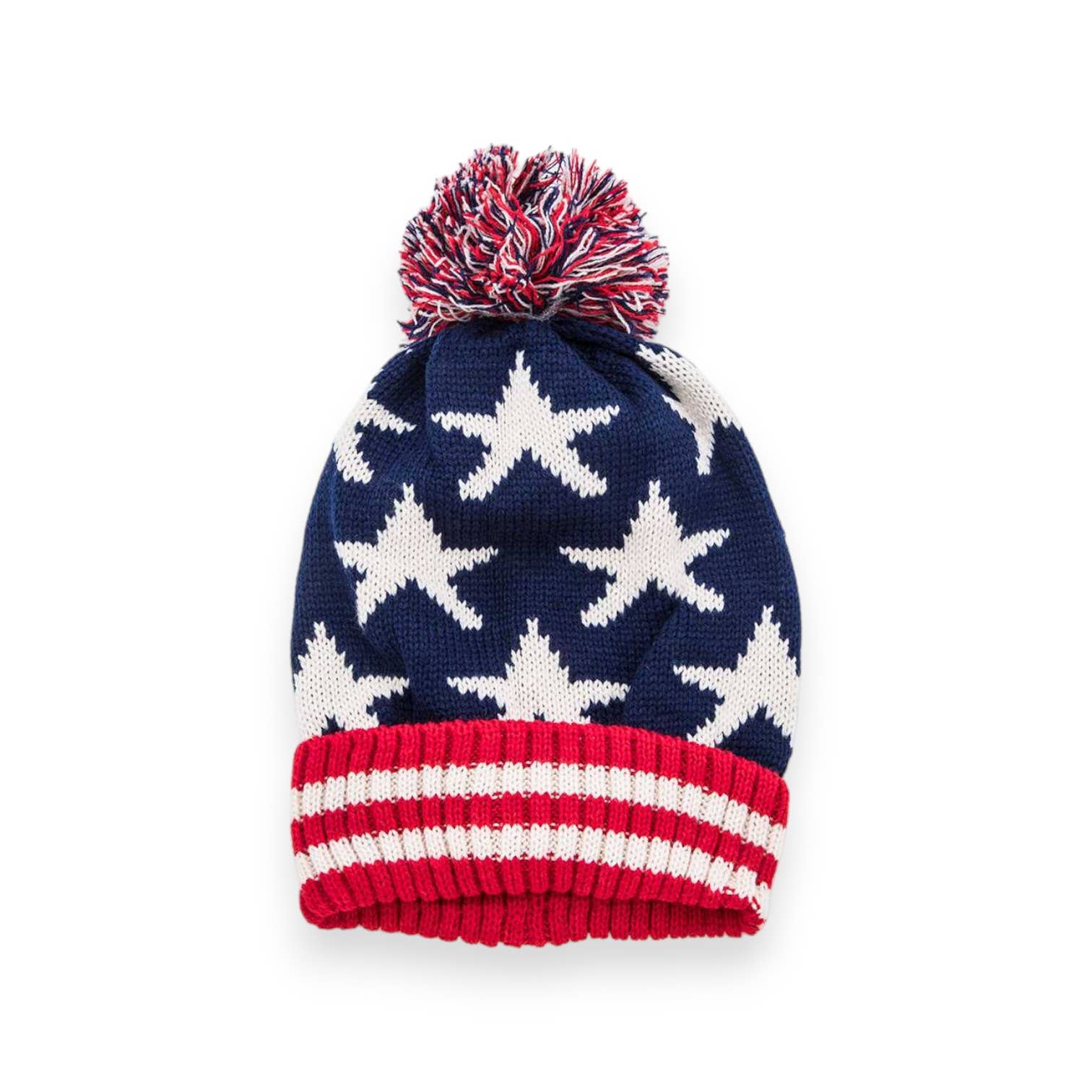 LA Jewelry Plaza - Wholesale Beanie - Women's - Mix Flags Intarsia Pom Pom Beanies Set1