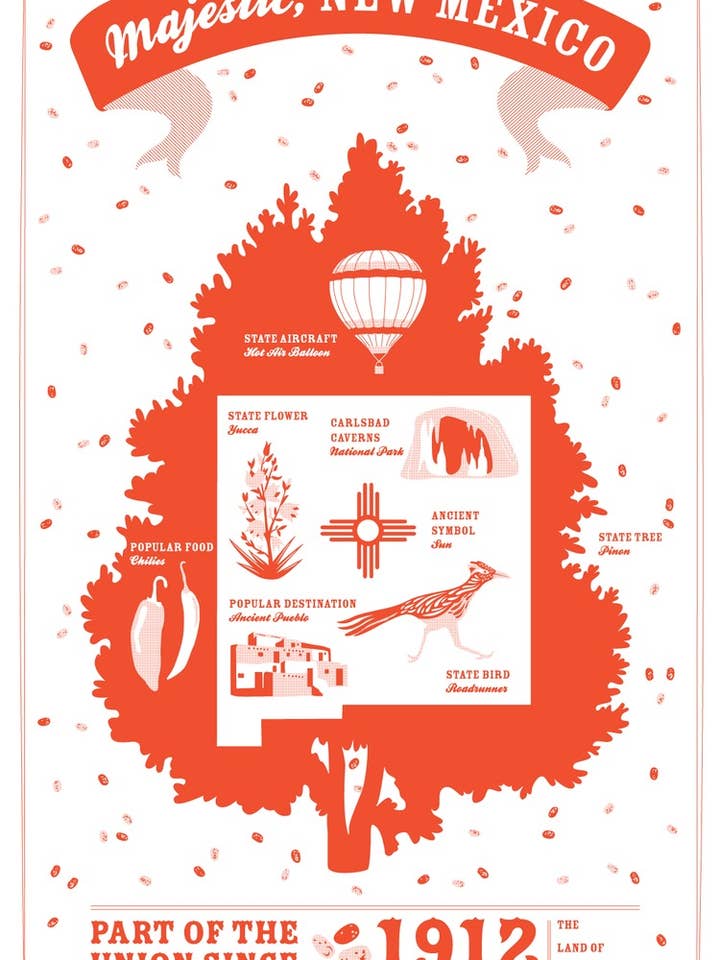 New Mexico State viskestykke for engroshandel hos Vestiges