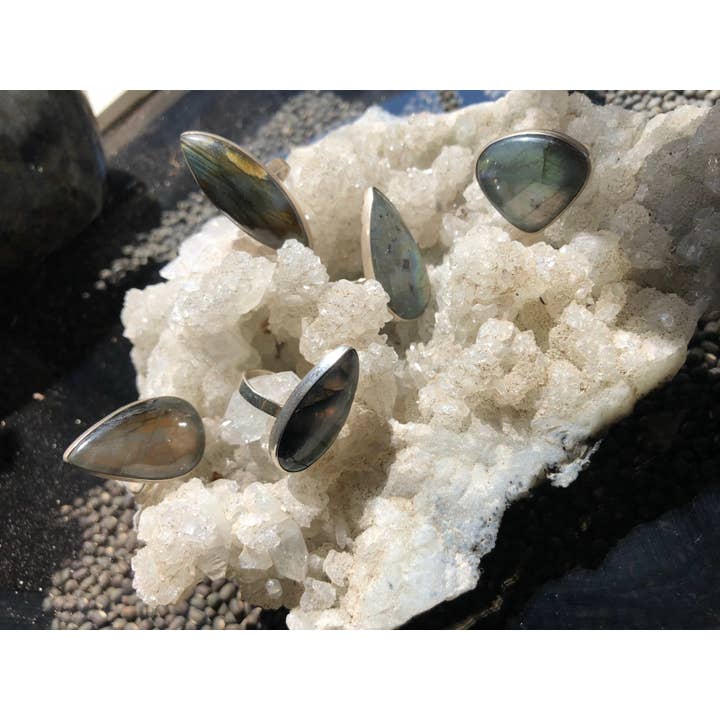 Kultcha Collective - Wholesale Single stone/solitaire ring - Labradorite Ring6