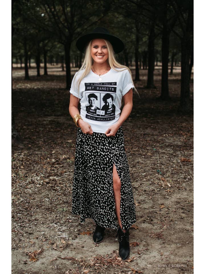 Ruby’s Rubbish - Wholesale Screen Printed T-Shirt - Women's - Be a Kevin McAllister | Seasonal T-Shirt | Ruby’s Rubbish®