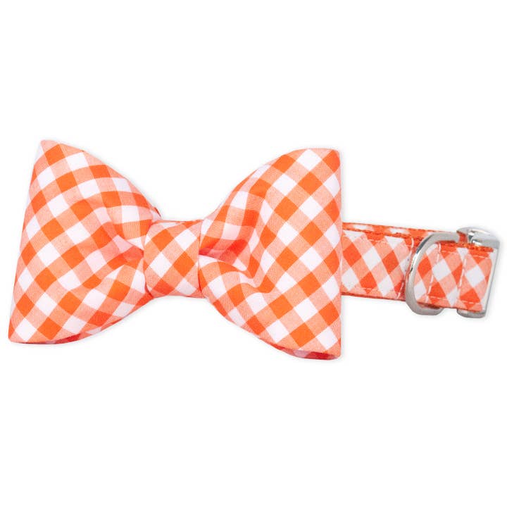 Orange Picnic Pläd Fluga Hundhalsband för wholesale av Crew LaLa