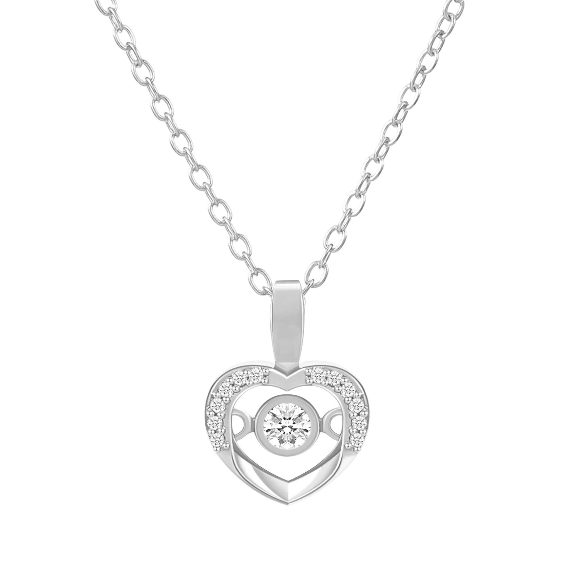 Gemscape UK - Vente Colliers à pendentif - Collier en forme de cœur en or et argent : des bijoux pour tous7