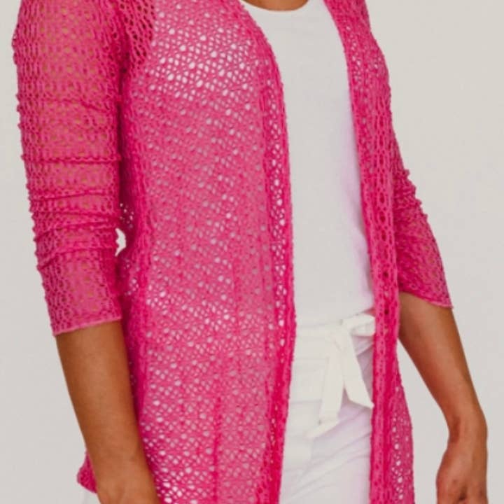 Dance in Paris - Wholesale Cardigan - Women's - Mid Length Soft and Stretchy Laser Cut Cardigan14