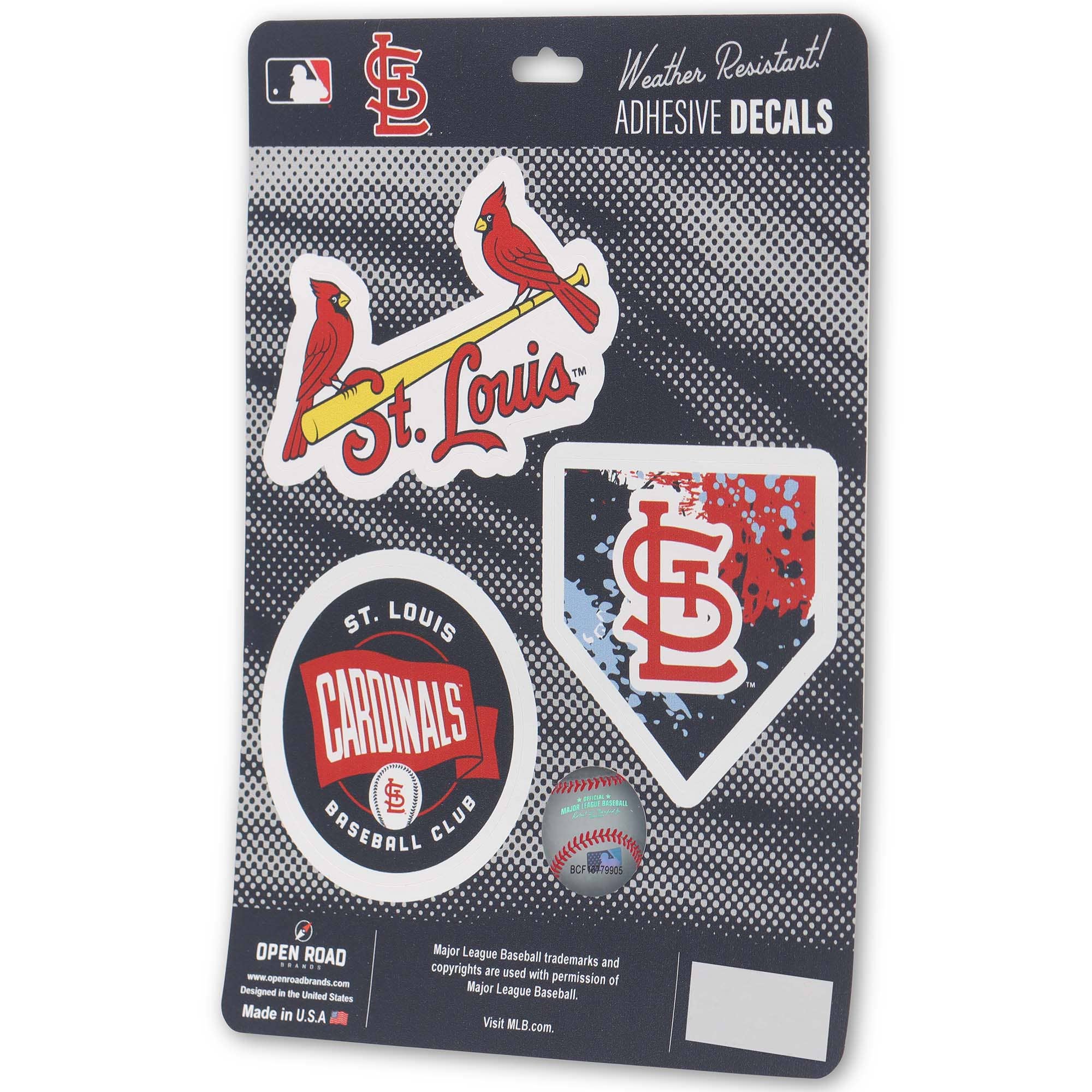 Open Road Brands, LLC - Wholesale Wall Decal/Stickers - St. Louis Cardinals Team Spirit Adhesive Decals1