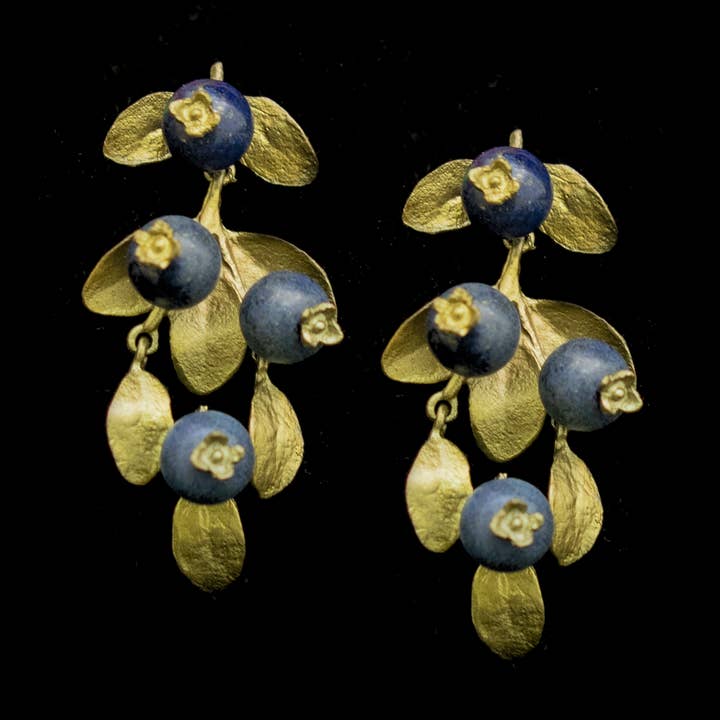 Michael Michaud - Wholesale Dangle Earrings - Blueberry Drop Post Earrings0