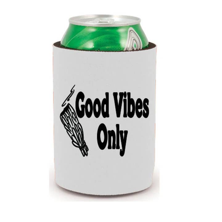 Good Vibes Only Witch Can Cooler Koozie, custodia per la vendita all'ingrosso da parte di Witchcrafted in MI