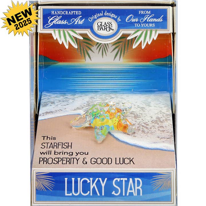 K2-S0 236-S: Starfish, Lucky Star for wholesale by Glass Baron
