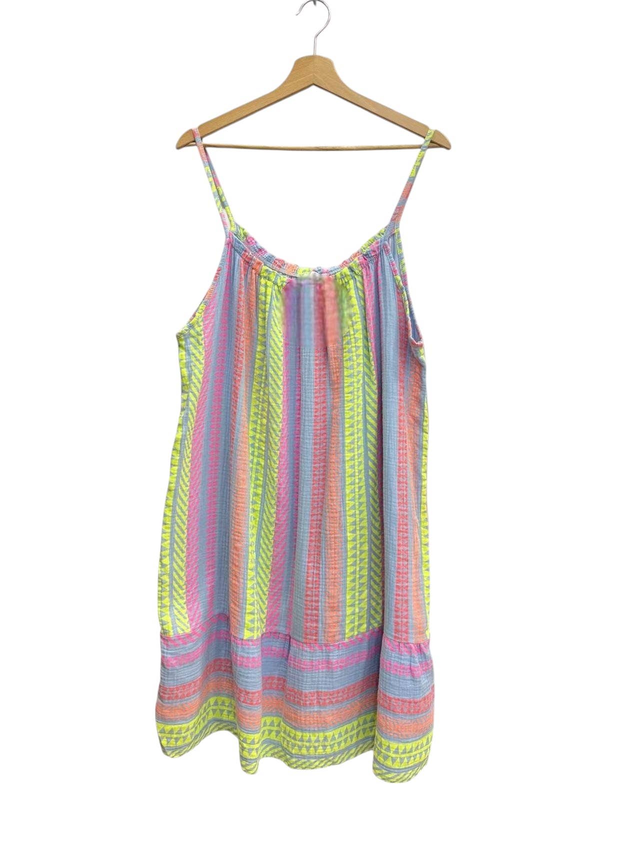 ORNELLA PARIS - Wholesale Dress - Women's - Printed strap dress in cotton gauze SLV-R538020