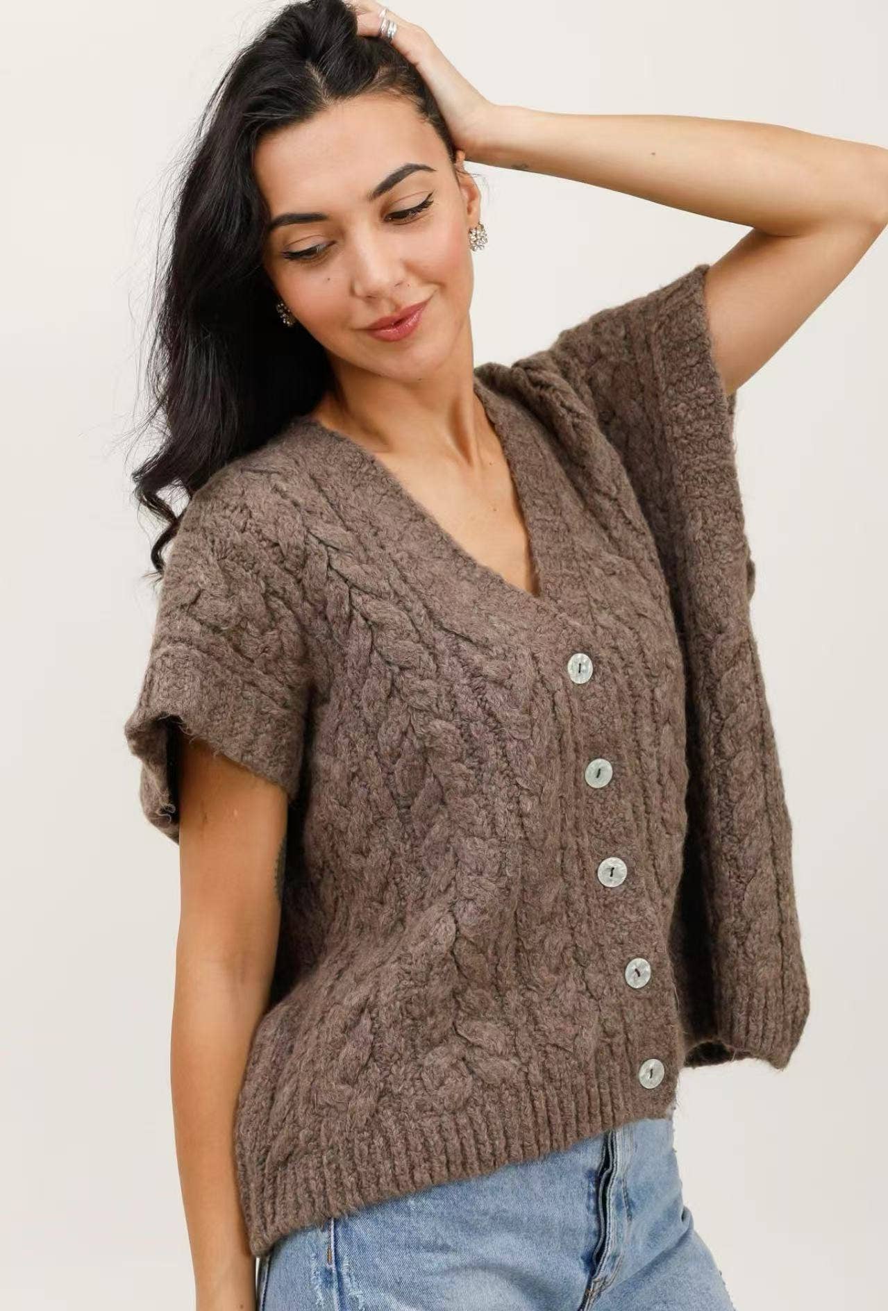 Lea & Luc - Grandes Tailles - Wholesale Cardigan - Women's - Sleeveless vest REF. 310303