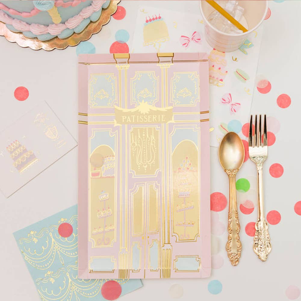 Jollity & Co. + Daydream Society - Wholesale Disposable Plate - Let Them Eat Cake Large "Patisserie" Plates - 8 Pk.1