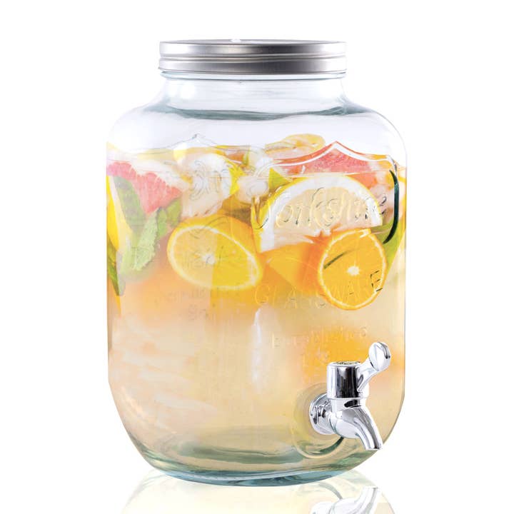 Portofino International Trading, USA - Wholesale Drink Dispenser - Mason Jar Shaped Beverage Dispenser - 8 liter2